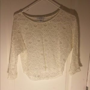White lace top